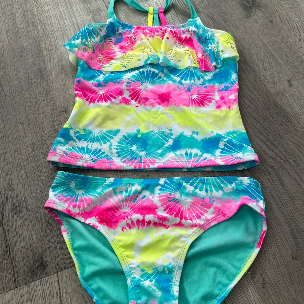 Vibrant Tie-Dye Kids Bikini Set